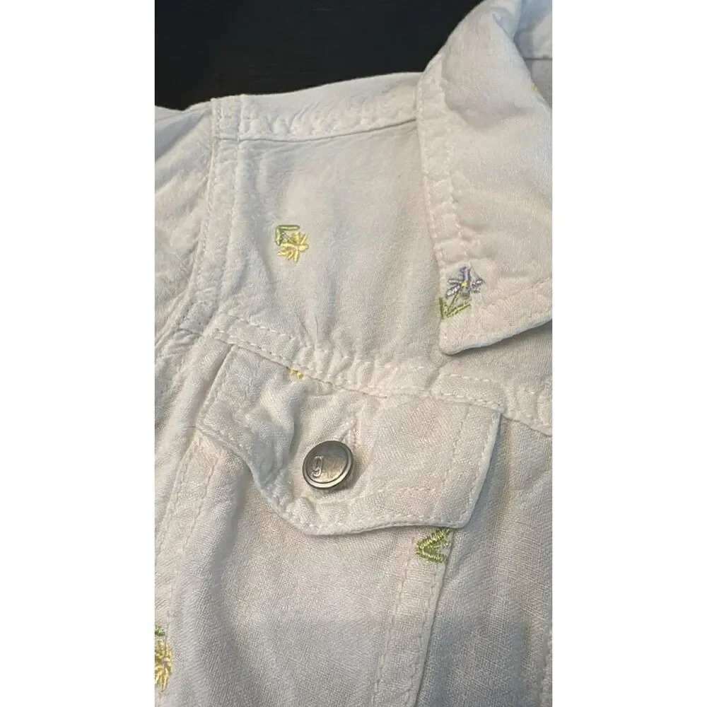 Little Girls 4T Gymboree Jacket with Little Flowers Snaps 2000